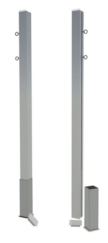 Бадминтонные алюминиевые стойки стационарные SportWerk SpW-AB-1 356_800