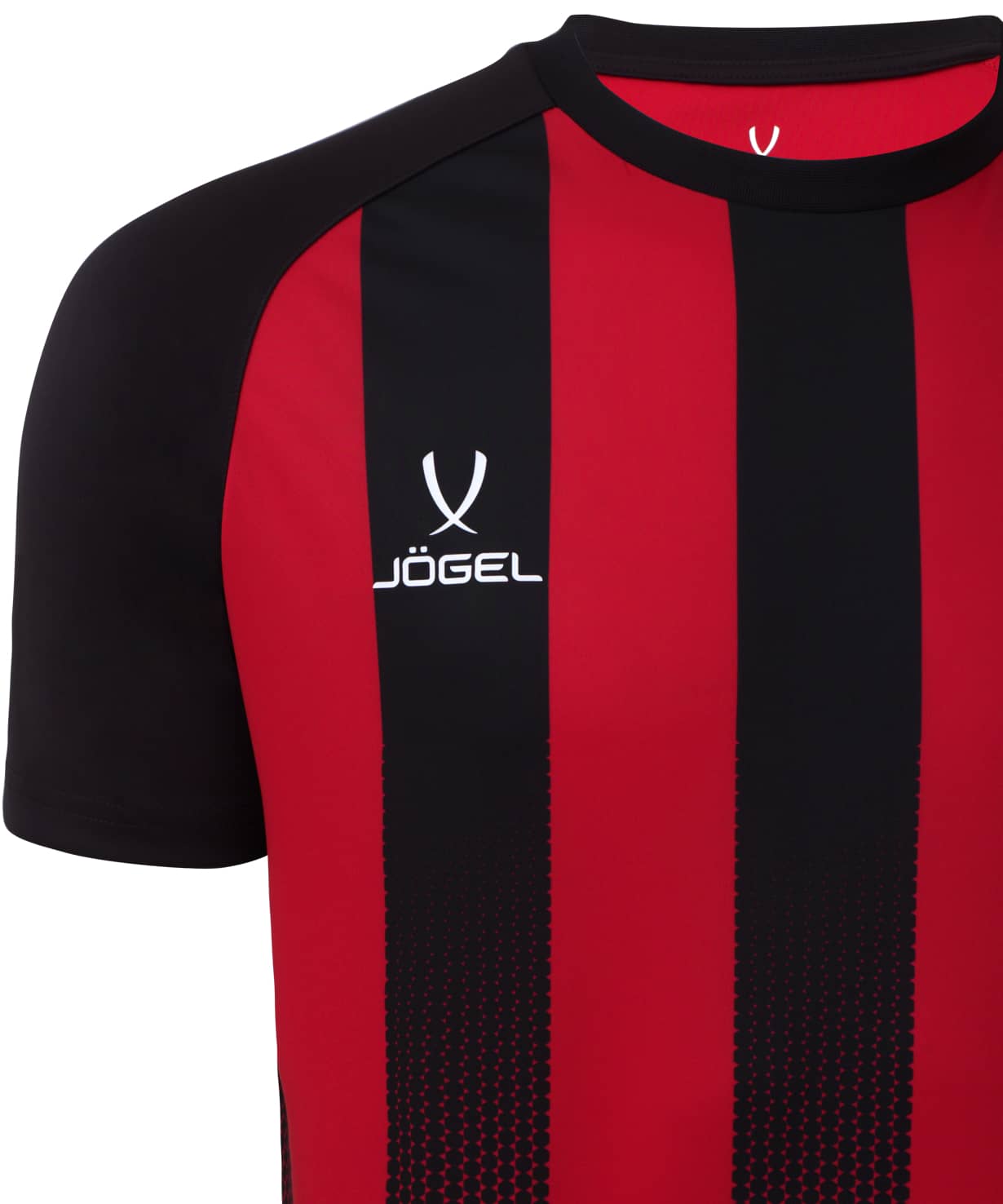 Футболка игровая Jogel Camp Striped Jersey, красный/черный 1230_1476