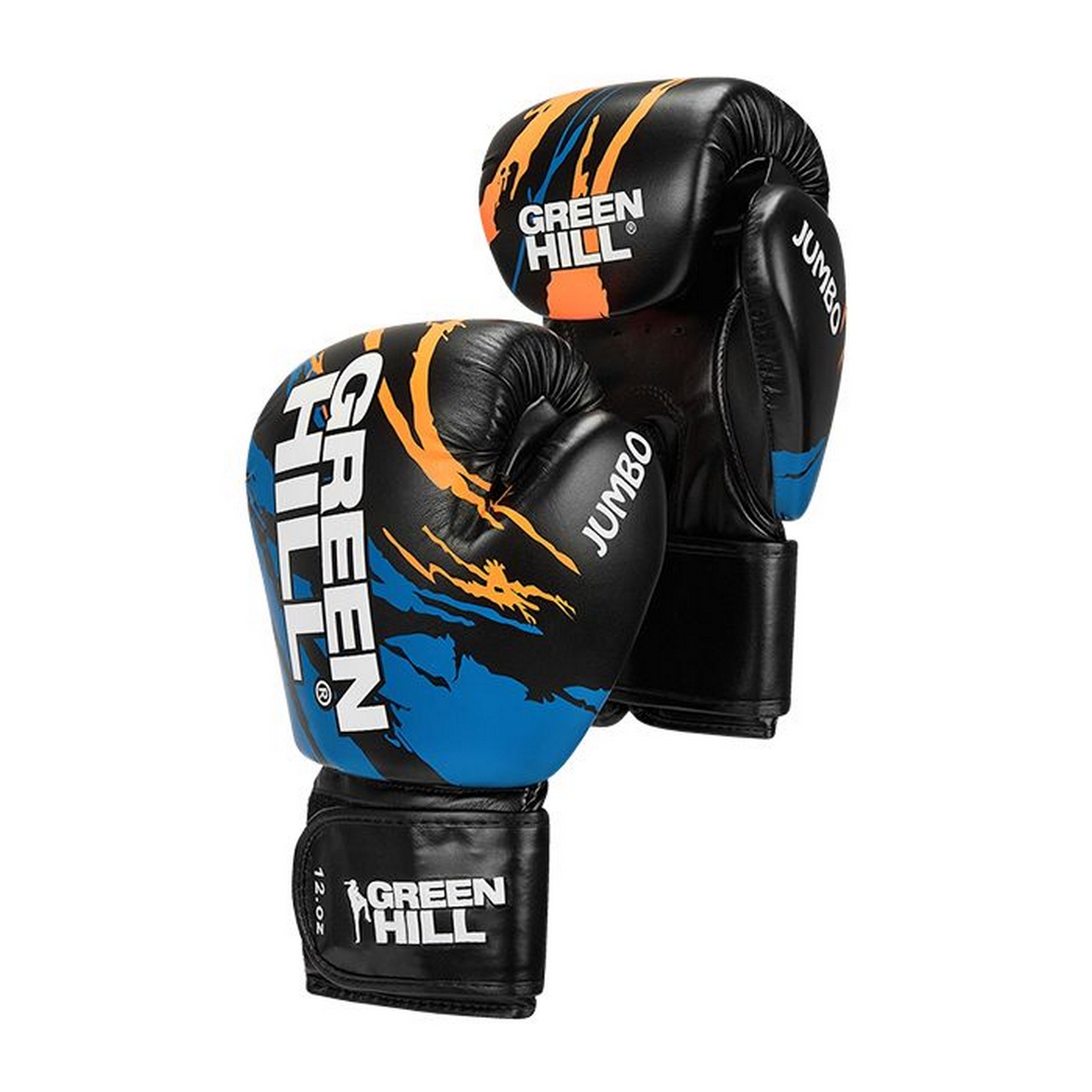 Перчатки для тайского бокса Green Hill JUMBO BGJ-2290 черно-синий 1280_1280