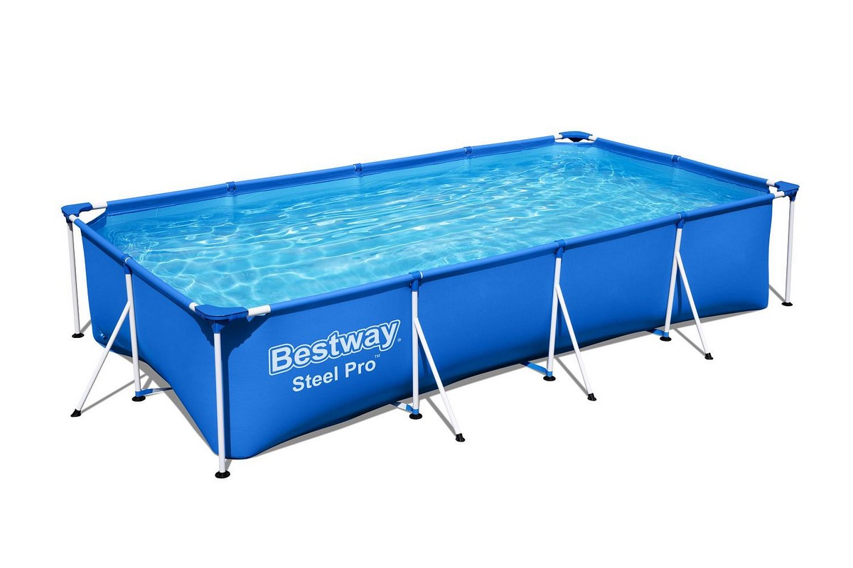Каркасный бассейн прямоугольный 400х211х81см Bestway Steel Pro 56405 1200_800