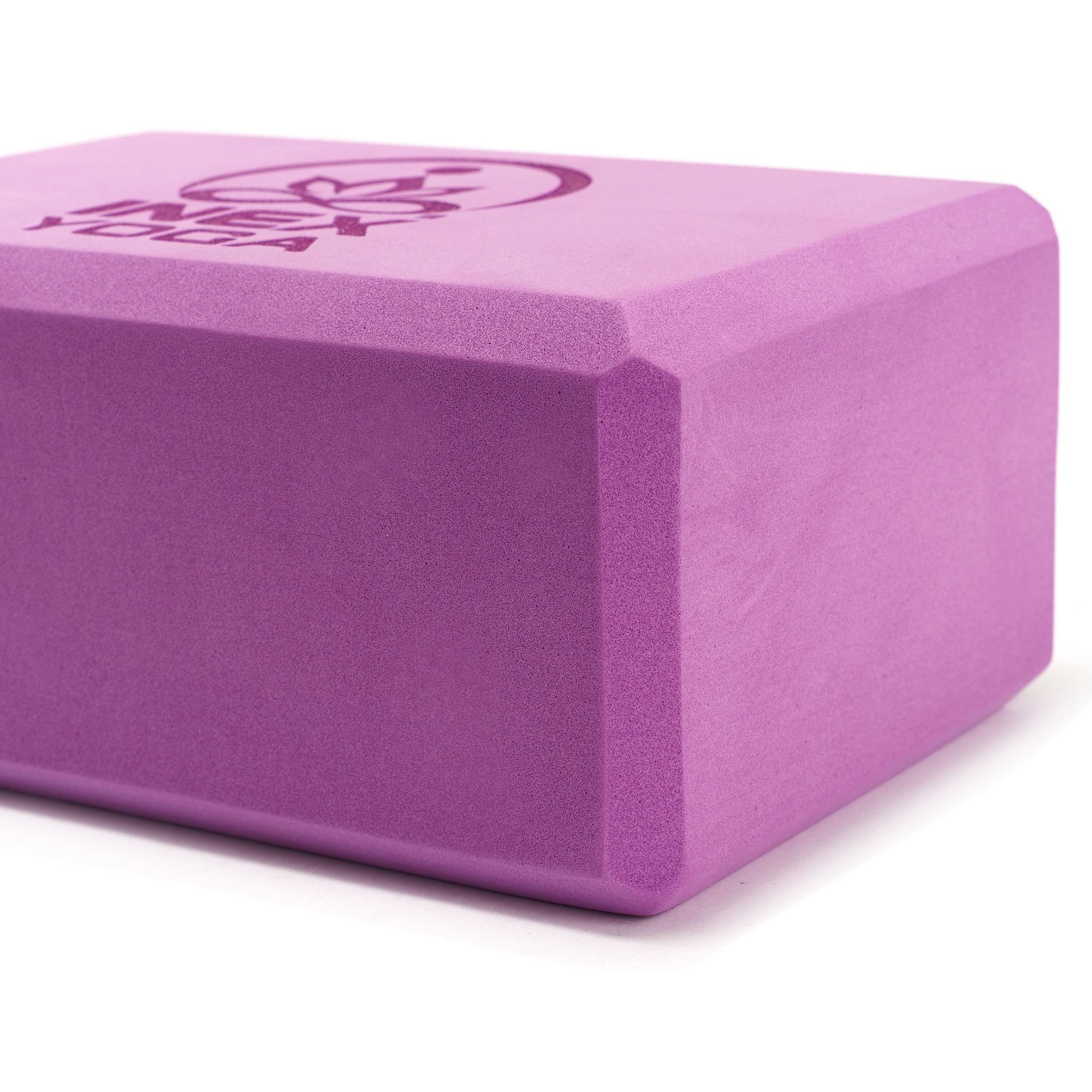 Блок для йоги 23x15x10см Inex Yoga Block EVA 4" YGBK-PR фиолетовый 2000_2000