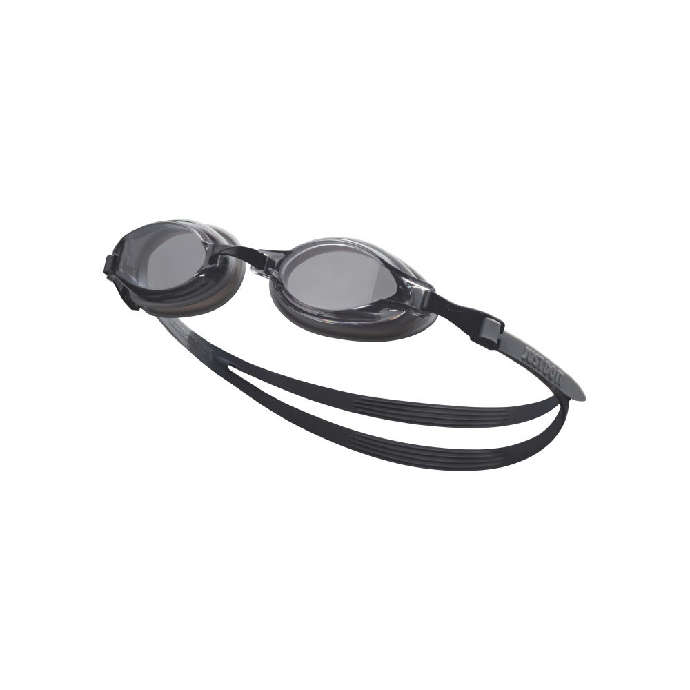 Очки для плавания Nike Chrome, NESSD127079, дымчатые линзы, регул .пер., черная оправа 1000_1000