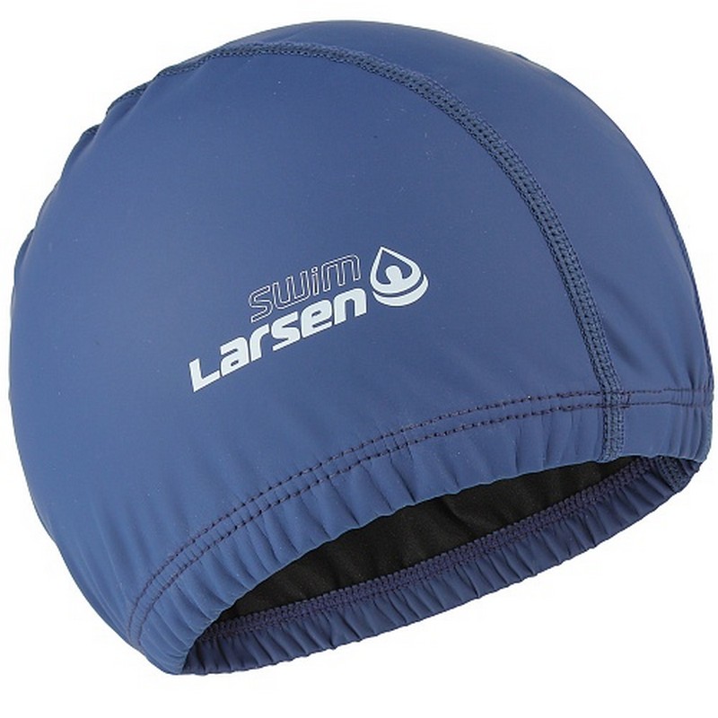 Шапочка плавательная Larsen Swim PU100 синий 800_800