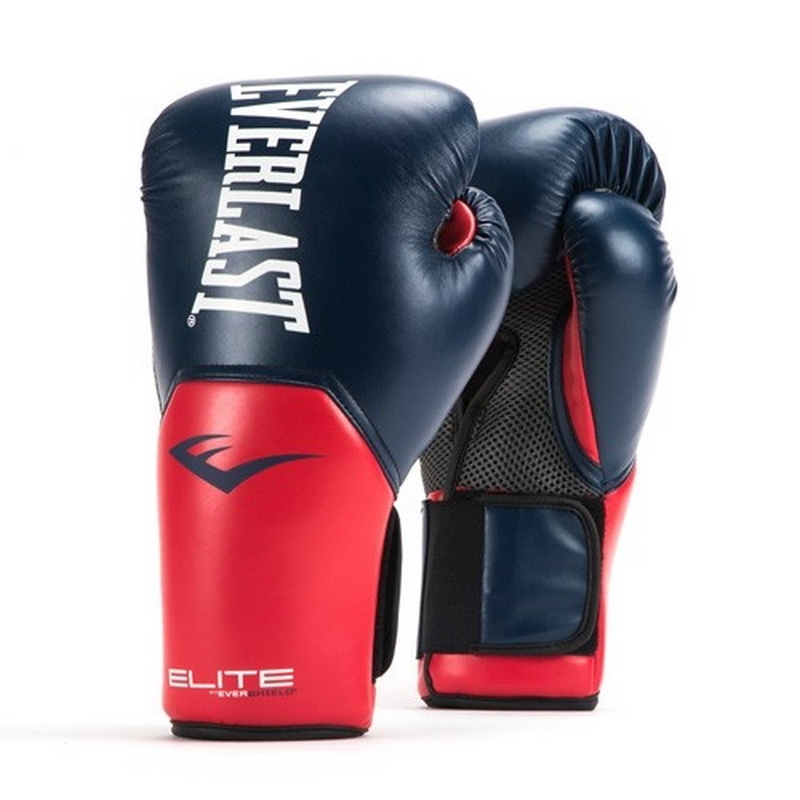 Перчатки тренировочные Everlast Elite ProStyle 12 oz син/красн. P00001203-12 800_800