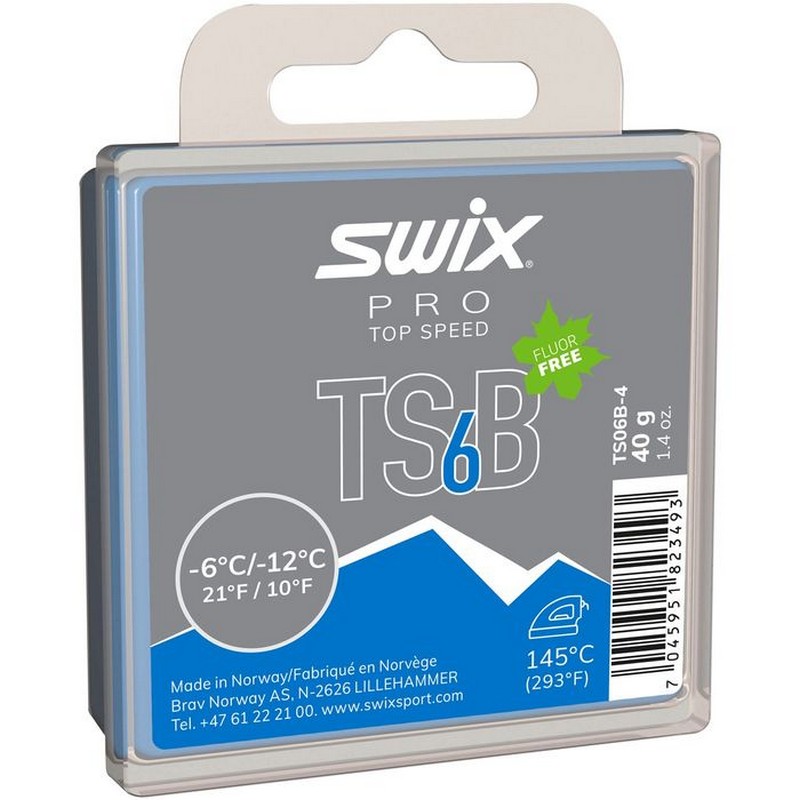 Парафин углеводородный Swix TS6 Black (-6°С -12°С) 40 г TS06B-4 800_800