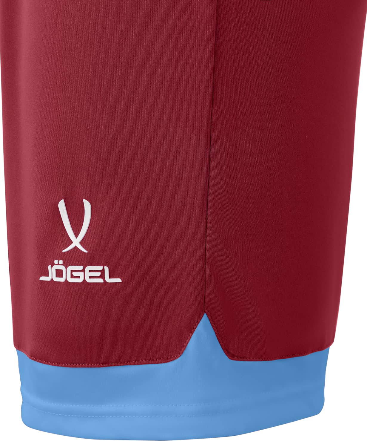 Шорты игровые Jogel DIVISION PerFormDRY Union Shorts, гранатовый/голубой/белый 1230_1476