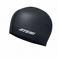 Шапочка для плавания Atemi light silicone cap Deep black FLSC1BK черный 120_120
