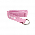 Ремень для йоги Core 186 см Star Fit хлопок YB-100 розовый пастель 120_120