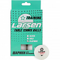 Шарики для настольного тенниса Silver Platinum 3 Star (6 шт.), ABS пластик Larsen 8333 белый 120_120