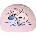 Шапочка для плавания детская Sportex Дельфин (ПУ) E41273 светло розовый 120_120