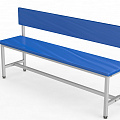 Скамейка для раздевалки со спинкой, мягкая, 250см Glav 10.3000-2500 120_120