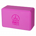 Блок для йоги Inex EVA Yoga Block YGBK-PK 10х15х23 см, розовый 120_120