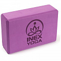 Блок для йоги Inex EVA 3" Yoga Block YGBK3-PL 23x15x7 см, сливовый 120_120