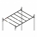 Рукоход для кроссфит (элемент функц. рамы) прямой 1720 мм Spektr Sport SP CR_18.005 120_120