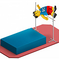 Стойки для прыжков в высоту Гимнаст с фиберглассовой планкой, 3м 7.05.13 120_120