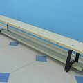 Скамейка гимнастическая 1,5 м ФСИ (мет.ножки), покрытие мебельный лак 9362 120_120
